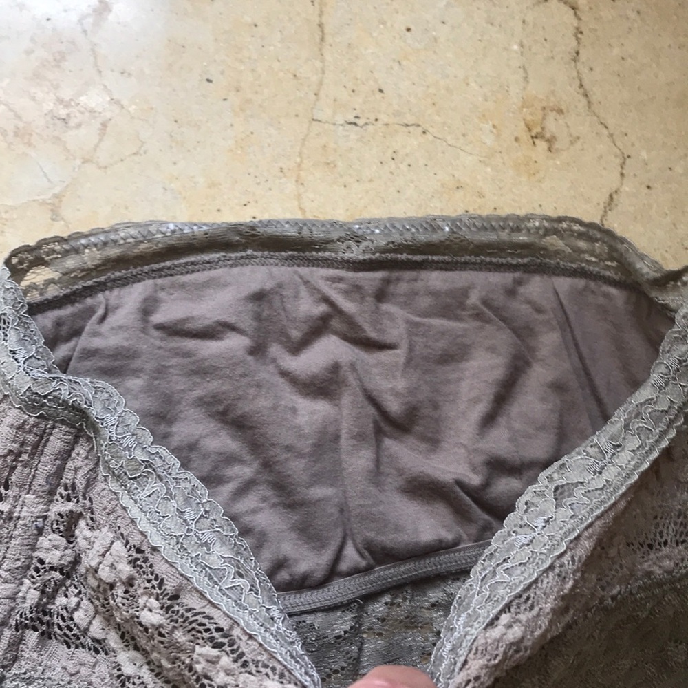 Free People strapless bandeau with lace trim - Picture 6 of 9